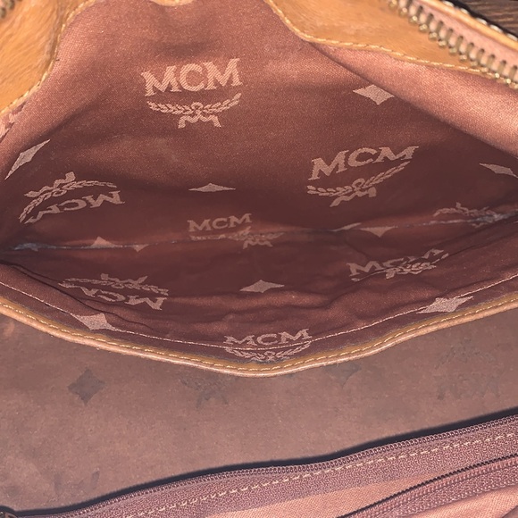 MCM Pre-loved EUC Authentic Cognac Boston Bag - Picture 16 of 17